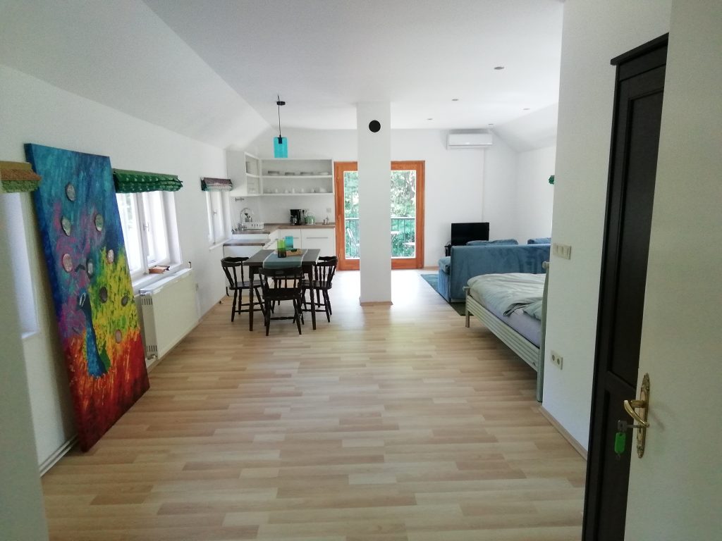 Ferienwohnung Ungarn Zalakaros, Galambok, Pat, Nagykanizsa, Marcali Blaues Studioapartment Eingang