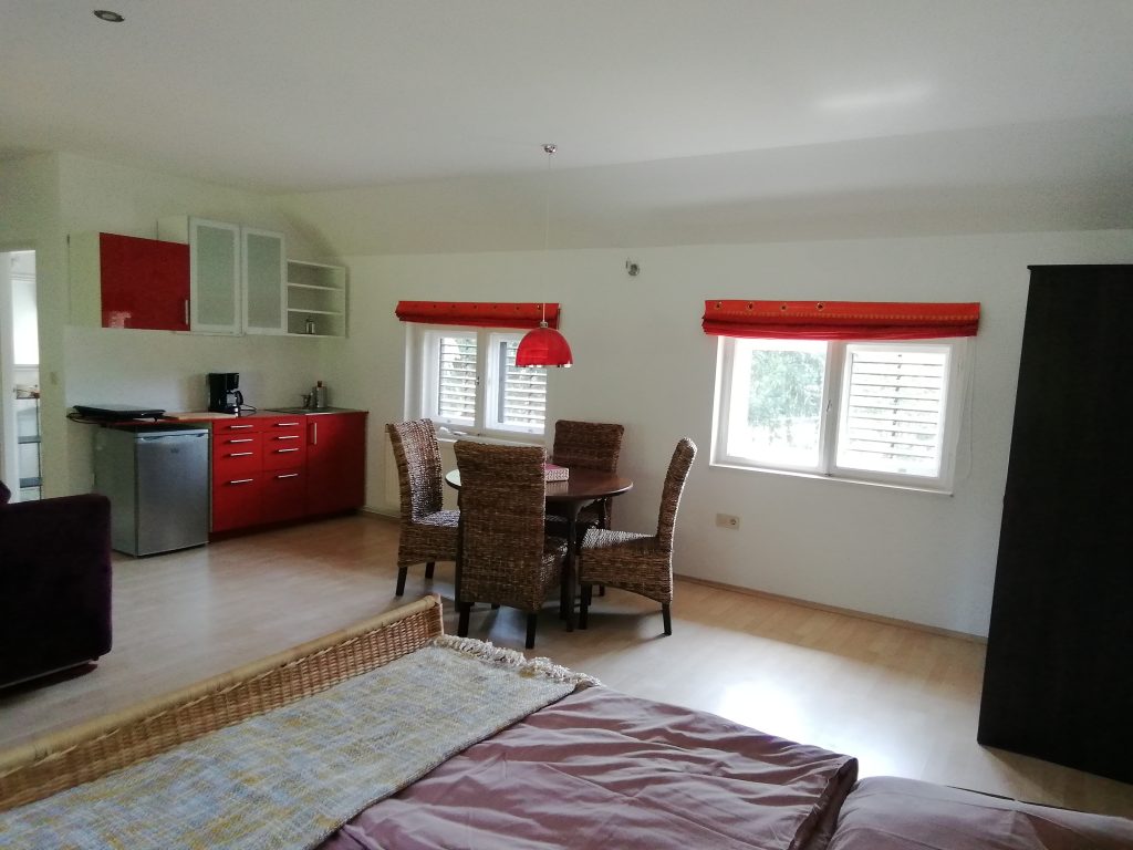 Ferienwohnung Ungarn Zalakaros, Galambok, Pat, Nagykanizsa, Marcali Rotes Studioapartment Wohnen